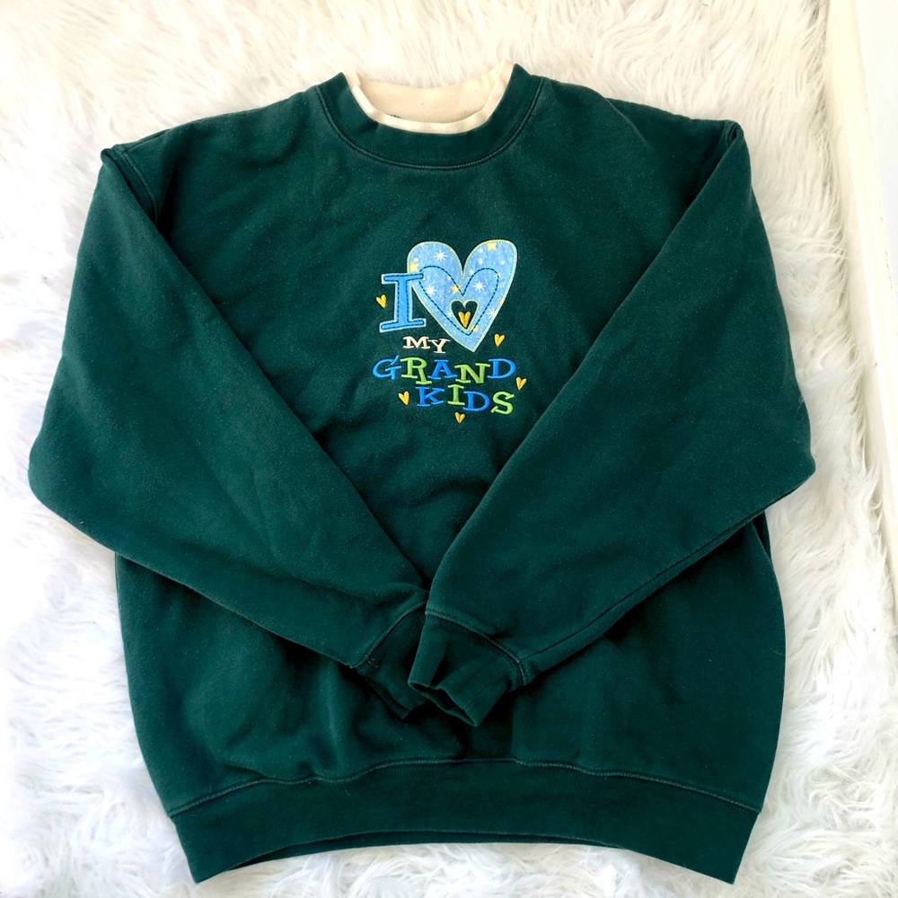 Vintage M & C sports wear green sweatshirt. Size L.